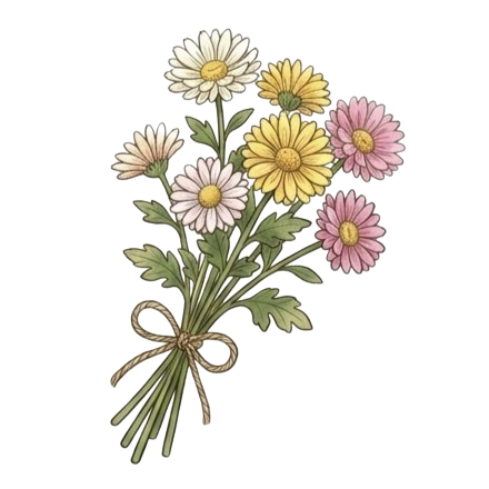 花束のイラスト