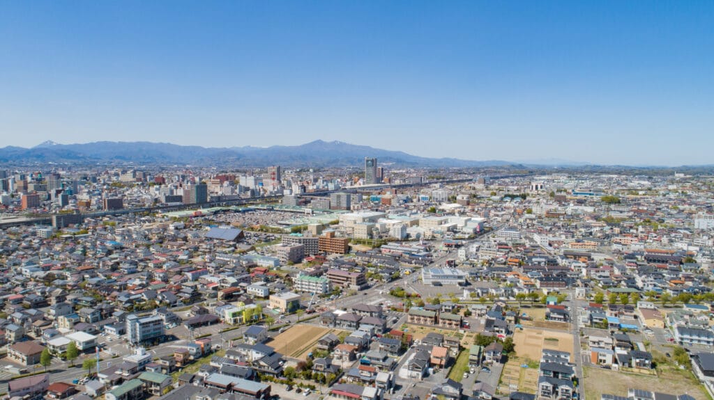 郡山市の風景